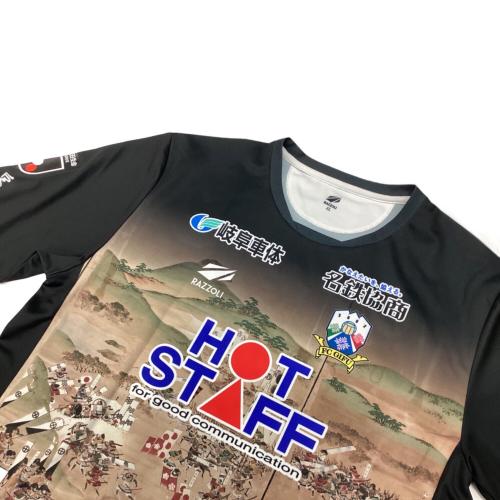FC岐阜 サッカーユニフォーム SIZE 5L ブラック 石坂亮人【33】2023年リミテッドユニフォーム 関ケ原合戦図屏風モデル（FP） RAZZOLI オーセンティック