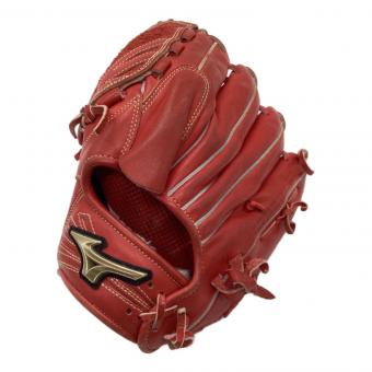 MIZUNO (ミズノ) 軟式グローブ レッド GLOBAL ELITE HSelection02+ 投手用 左投げ用 1AJGR22401