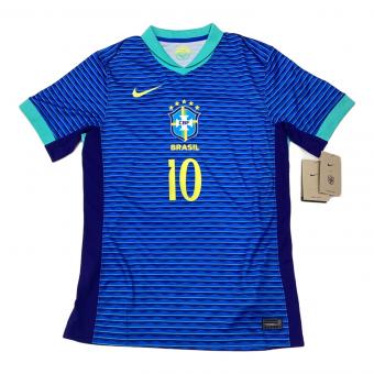 ブラジル代表 サッカーユニフォーム SIZE S ブルー ロドリゴ・ゴエス【10】 2024 ユニフォーム アウェイ 半袖 レプリカ @ NIKE FJ4283-458
