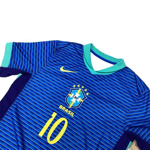 ブラジル代表 サッカーユニフォーム SIZE S ブルー ロドリゴ・ゴエス【10】 2024 ユニフォーム アウェイ 半袖 レプリカ @ NIKE FJ4283-458