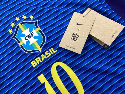 ブラジル代表 サッカーユニフォーム SIZE S ブルー ロドリゴ・ゴエス【10】 2024 ユニフォーム アウェイ 半袖 レプリカ @ NIKE FJ4283-458