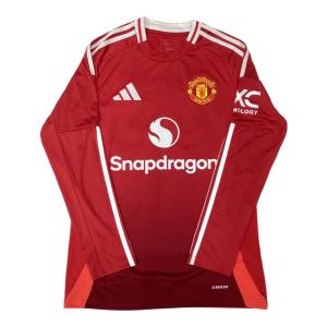 マンチェスターユナイテッド サッカーユニフォーム メンズ SIZE M レッド ファン・ニステルローイ暫定監督時代 24/25 ユニフォーム ホーム 長袖 レプリカ adidas IT1971