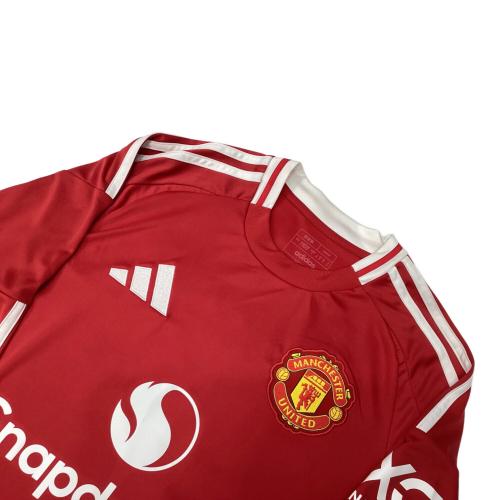 マンチェスターユナイテッド サッカーユニフォーム メンズ SIZE M レッド ファン・ニステルローイ暫定監督時代 24/25 ユニフォーム ホーム 長袖 レプリカ adidas IT1971