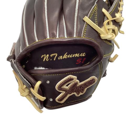 久保田スラッガー (クボタスラッガー) 硬式グローブ 約27cm バーガンディーxトレンチ 中野拓夢選手・2024年モデル ケース・元箱付 @ 内野用 KSG-T51 未使用品