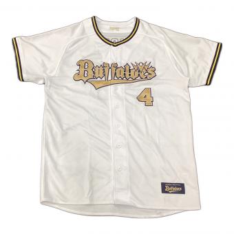 オリックス・バファローズ 応援グッズ SIZE XO ホワイト 森友哉【4】2024シーズンBs開幕シリーズ ユニフォーム ハイクオリティレプリカ