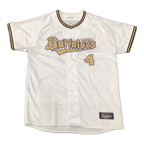 オリックス・バファローズ 応援グッズ SIZE XO ホワイト 森友哉【4】2024シーズンBs開幕シリーズ ユニフォーム ハイクオリティレプリカ