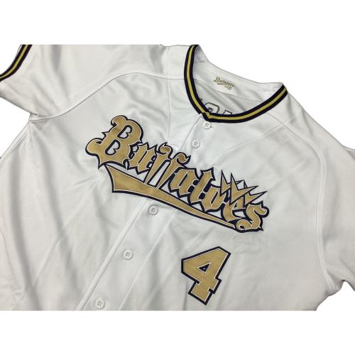 オリックス・バファローズ 応援グッズ SIZE XO ホワイト 森友哉【4】2024シーズンBs開幕シリーズ ユニフォーム ハイクオリティレプリカ