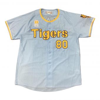 阪神タイガース (ハンシンタイガース) 応援グッズ SIZE O スカイブルー 岡田彰布【80】2024年ファミリーウィズタイガース限定ユニフォーム MIZUNO ユニフォーム レプリカ