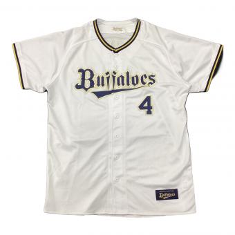 オリックス・バファローズ 応援グッズ SIZE XO ホワイト 森友哉【4】2023～シーズンホーム ユニフォーム ハイクオリティレプリカ