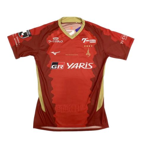 名古屋グランパス (ナゴヤグランパス) サッカーユニフォーム SIZE XL レッド 2024年鯱の大祭典 MIZUNO オーセンティック