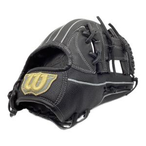 Wilson (ウィルソン) 硬式グローブ 約29cm ブラックスーパースキン 外崎修汰選手モデル 2024年限定カラー ケース付 Wilson Staff DUAL 内野用 WBW102312