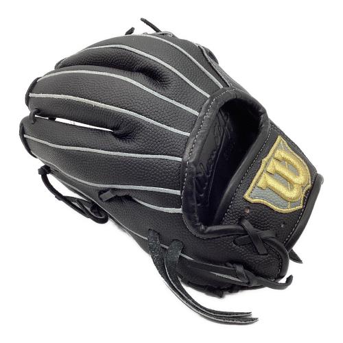 Wilson (ウィルソン) 硬式グローブ 約29cm ブラックスーパースキン 外崎修汰選手モデル 2024年限定カラー ケース付 Wilson Staff DUAL 内野用 WBW102312