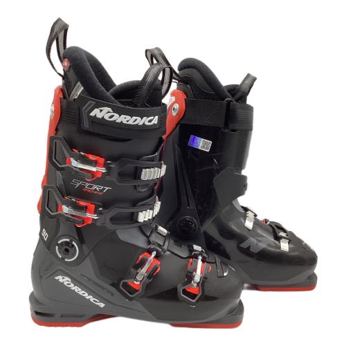 Nordica (ノルディカ) SPORTMACHINE3 90 スキーブーツ 25-25.5cm ブラック×グレー