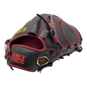 METRICS (メトリクス) 硬式グローブ 約29cm ブラックxワイン Beisbol店舗別注 特別配色仕様（皮紅） SELECT STEER HIDE ORDER 投手用 未使用品