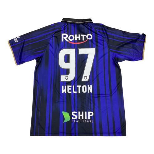 ガンバ大阪 (ガンバオオサカ) サッカーユニフォーム SIZE 2XO/3XO ブルー×ブラック ウェルトン【97】2025シーズンホーム hummel レプリカ