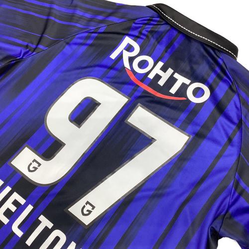 ガンバ大阪 (ガンバオオサカ) サッカーユニフォーム SIZE 2XO/3XO ブルー×ブラック ウェルトン【97】2025シーズンホーム hummel レプリカ