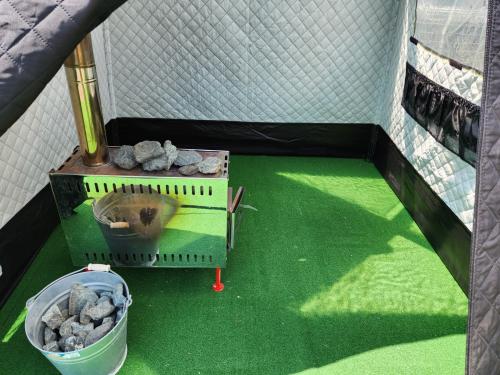 SaunaCamp テントサウナ 3層式テントサウナ MORZH 205x205x195cm 2~5人用