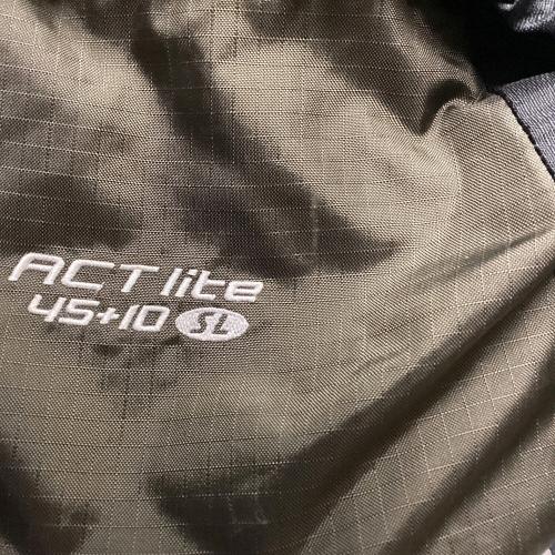 deuter (ドイター) バックパック ブラック×オリーブ ACT lite 45+10SL 可変式背面サイズ 50L～(テント泊)