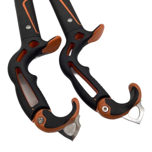 PETZL (ペツル) ピッケル ブラック×オレンジ アイスアックス NOMIC 2本セット