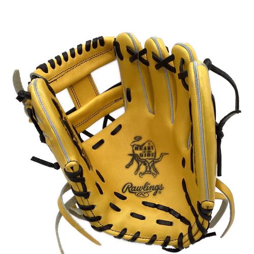 RAWLINGS (ローリングス) 硬式グローブ 27cm ゴールドイエロー スペシャルオーダーグラブ ケース付 @ HEART of the HIDE 内野用 GHSOGHH 未使用品