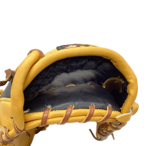 TAMAZAWA (タマザワ) 硬式グローブ 29cm イエローxブラック ネーム刻印入 ケース付 @ 内野用 フリオ・フランコ(独立リーグ監督時)使用モデル
