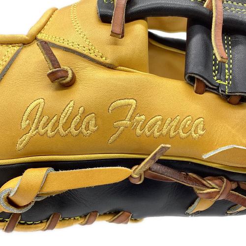 TAMAZAWA (タマザワ) 硬式グローブ 29cm イエローxブラック ネーム刻印入 ケース付 @ 内野用 フリオ・フランコ(独立リーグ監督時)使用モデル