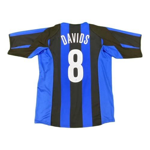 インテルナツィオナーレ・ミラノ サッカーユニフォーム SIZE L ブルー×ブラック エドガー・ダーヴィッツ【8】04/05シーズンホーム PIRELLIスポンサー時代 NIKE