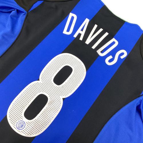 インテルナツィオナーレ・ミラノ サッカーユニフォーム SIZE L ブルー×ブラック エドガー・ダーヴィッツ【8】04/05シーズンホーム PIRELLIスポンサー時代 NIKE