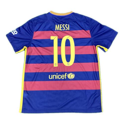 FCバルセロナ サッカーユニフォーム SIZE XL ブルー×レッド リオネル・メッシ【10】15/16シーズンホーム NIKE オーセンティック