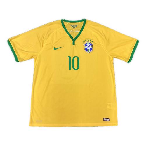 ブラジル代表 サッカーユニフォーム SIZE XL イエロー ネイマール【10】2014年ホーム  NIKE オーセンティック