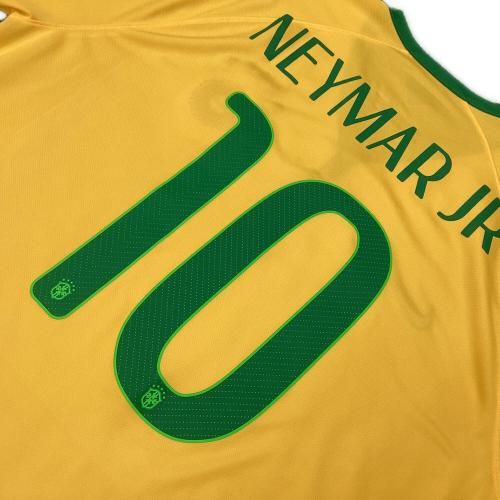 ブラジル代表 サッカーユニフォーム SIZE XL イエロー ネイマール【10】2014年ホーム  NIKE オーセンティック