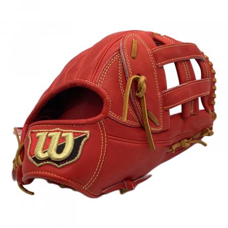Wilson 赤 硬式グローブ レザー製 Wilson (ウィルソン) 硬式グローブ 約32cm レッド 99型 '19青木宣親