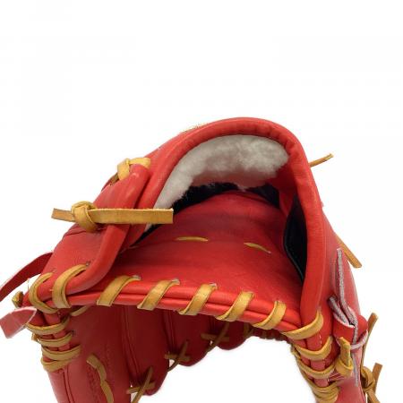 Wilson 赤 硬式グローブ 使用感あり ウィルソン 硬式グローブ