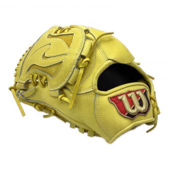 Wilson (ウィルソン) 硬式グローブ 約29cm イエロー Wilson Staff 投手用 左投げ用 HWT1WM