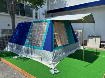 MARECHAL (マルシャル) ロッジテント インナーテント1張り型 ヴィンテージ ブルーxグリーン エステレル 400x350x205㎝ コットン素材