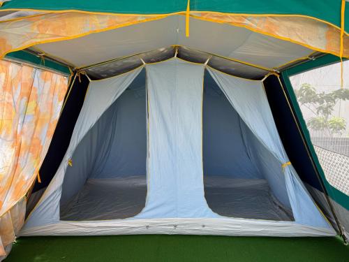 MARECHAL (マルシャル) ロッジテント インナーテント1張り型 ヴィンテージ ブルーxグリーン エステレル 400x350x205㎝ コットン素材