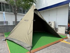 GRIP SWANY (グリップスワニー) モノポールテント オリーブ GST-04 ファイアプルーフマザーテント 420x420x280cm 2～4人用 TC素材