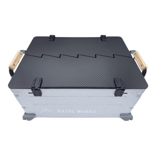 37CAMP ファニチャーアクセサリー ブラック シェルコン25専用 FR232 クラックトップ(ドライカーボン製) 天板のみ