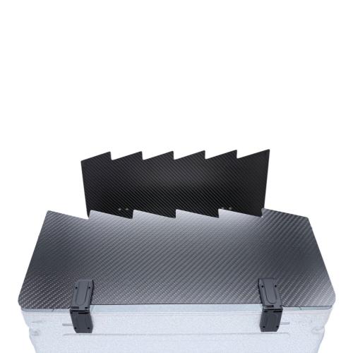 37CAMP ファニチャーアクセサリー ブラック シェルコン25専用 FR232 クラックトップ(ドライカーボン製) 天板のみ