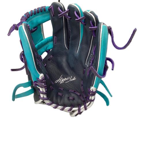 RAWLINGS (ローリングス) 軟式グローブ 約27cm ネイビーｘブルーxパープル 2024年モデル HYPER TECH COLOR SYNC 内野用 GR4HTCN62