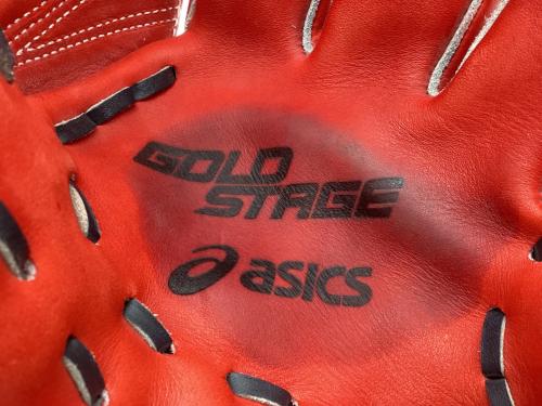 asics (アシックス) 軟式グローブ 約27cm レッド 大谷翔平選手モデル（レプリカ）少年用 GOLD STAGE 投手用 3124A065