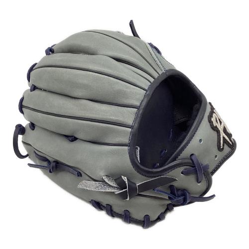 RAG de Lion 硬式グローブ 約28cm ライトグレーxネイビー ケース付 オーダーグラブ 内野用