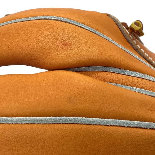 Yell-story (エールストーリー) 硬式グローブ 約27cm オレンジ ケース付 オーダーグラブ 内野用