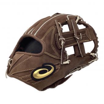 asics (アシックス) 硬式グローブ 約27cm ヌバックブラウンブラック ケース付 GOLD STAGE SPEED AXEL 内野用 3121A125