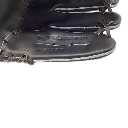 MIZUNO 硬式グローブ 約29cm ブラック 2023 WORLD CHAMPION刻印入（2023年WBCチャンピオンモデル）宮城大弥選手モデル ケース・元箱付 Mizuno Pro HAGA JAPAN 投手用 1AJGH90531
