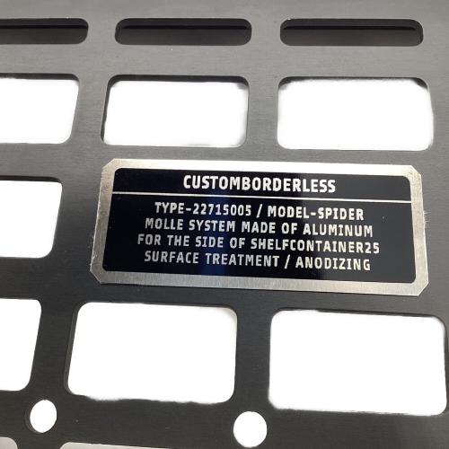 CUSTOM BORDERLESS (カスタムボーダレス) ファニチャーアクセサリー ブラック SPIDER25