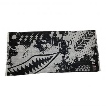 H&O (エイチアンドオー) ブランケット 190x92cm ブラックxグレー サメ ブランケット