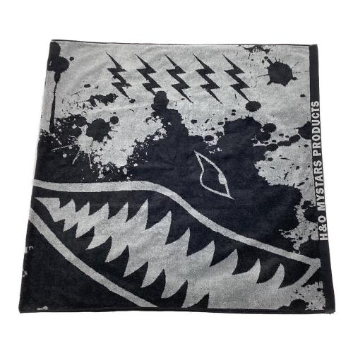 H&O (エイチアンドオー) ブランケット 190x92cm ブラックxグレー サメ ブランケット