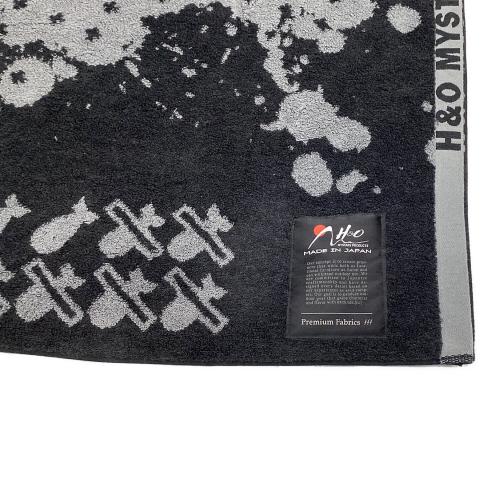 H&O (エイチアンドオー) ブランケット 190x92cm ブラックxグレー サメ ブランケット