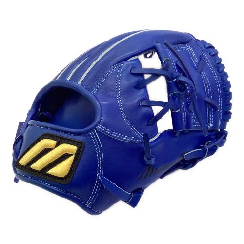 MIZUNO (ミズノ) 軟式グローブ 約28cm ブルー ビッグMロゴ 元箱・ケース付 Mizuno Pro 内野用